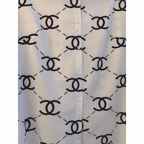 High Fashion White Button Down Lux 
Shirt! - Picture 7 of 7